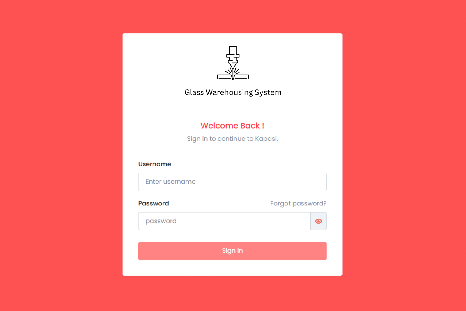 Glass Warehousing System